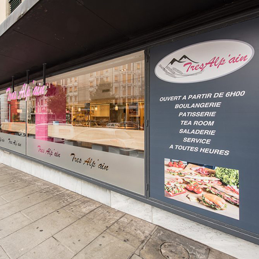 Vitrine refonte logo Très Alp'Ain